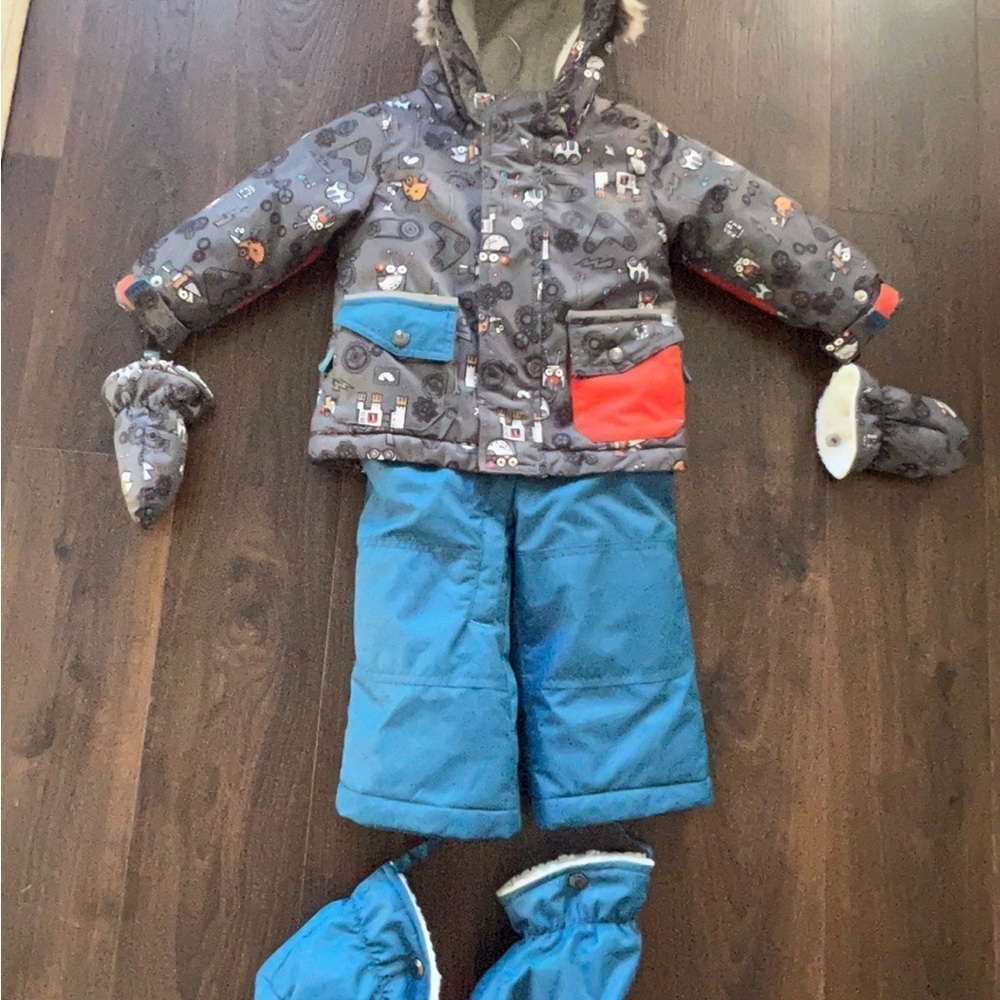 Deux Par Deux two piece snowsuit 12-18mo